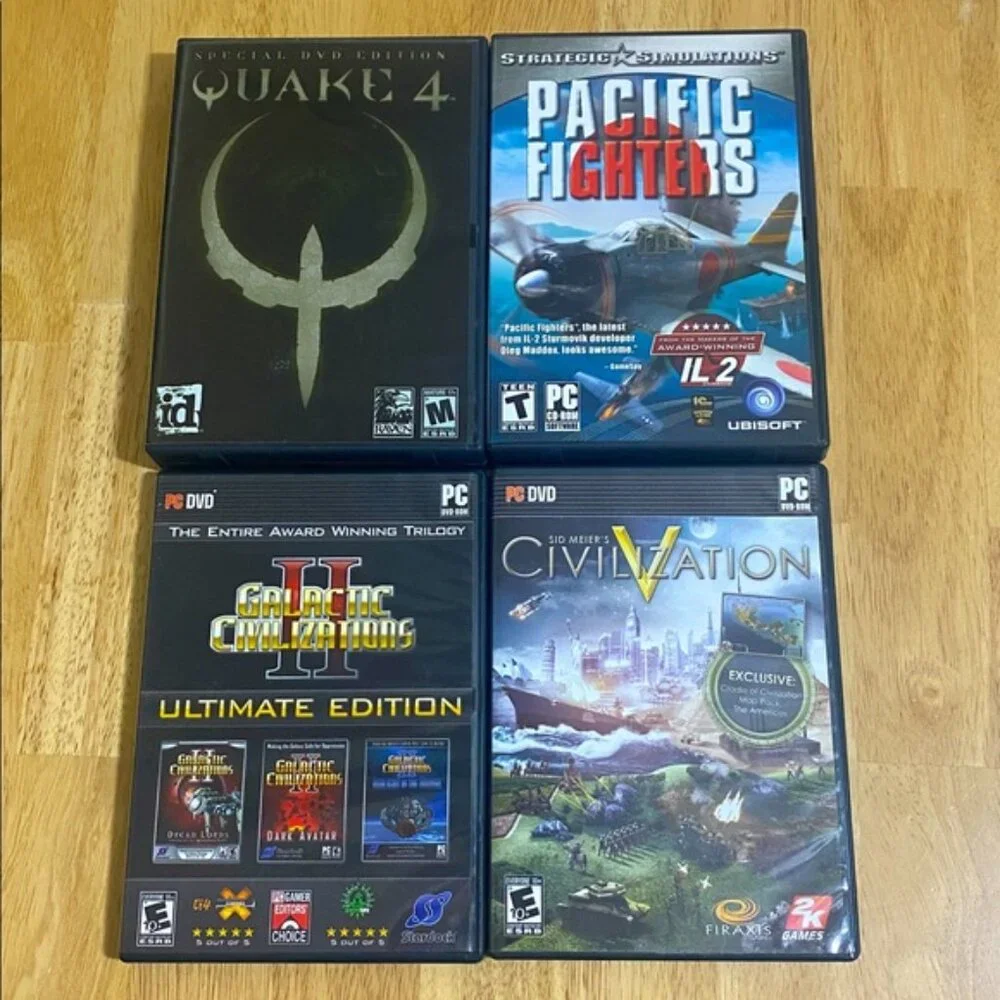 Lot of 17--VINTAGE PC Games